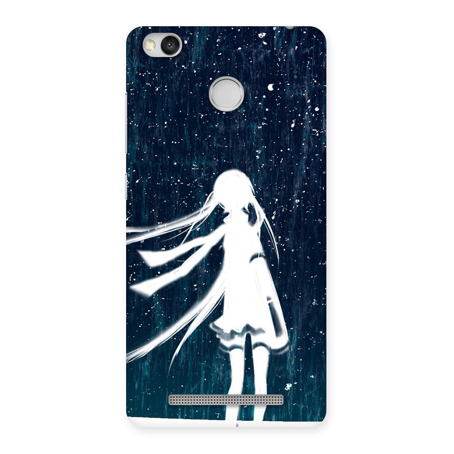 Rain White Girl Back Case for Redmi 3S Prime