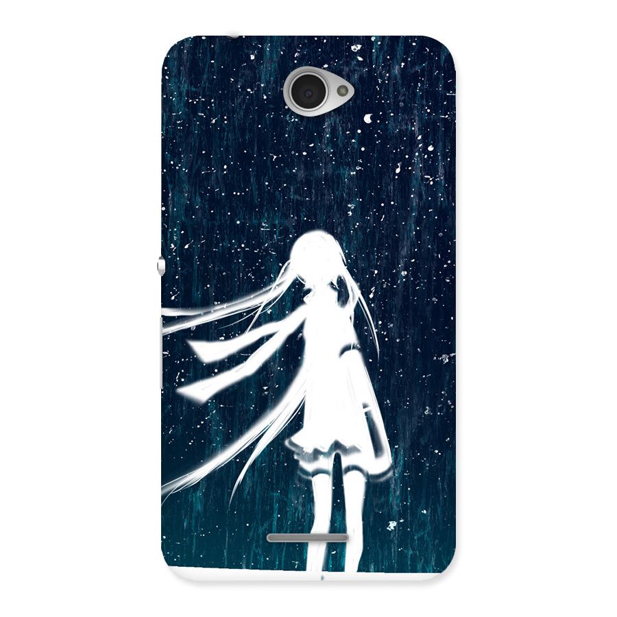Rain White Girl Back Case for Sony Xperia E4