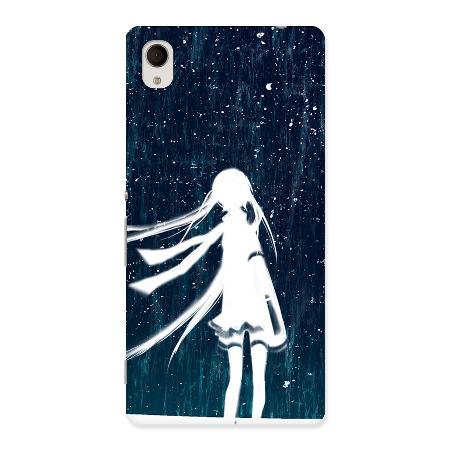 Rain White Girl Back Case for Sony Xperia M4