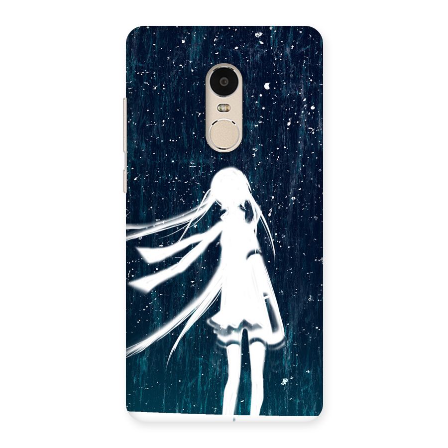 Rain White Girl Back Case for Xiaomi Redmi Note 4