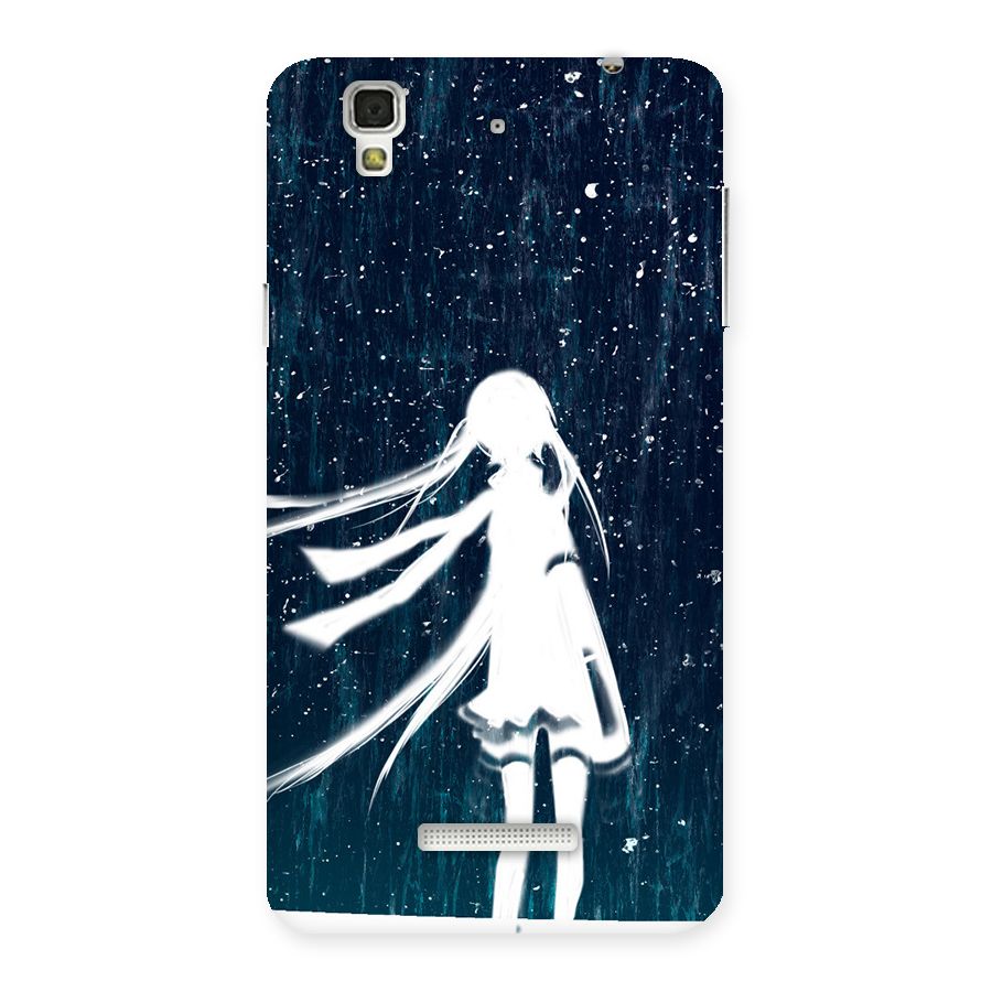 Rain White Girl Back Case for Yu Yureka