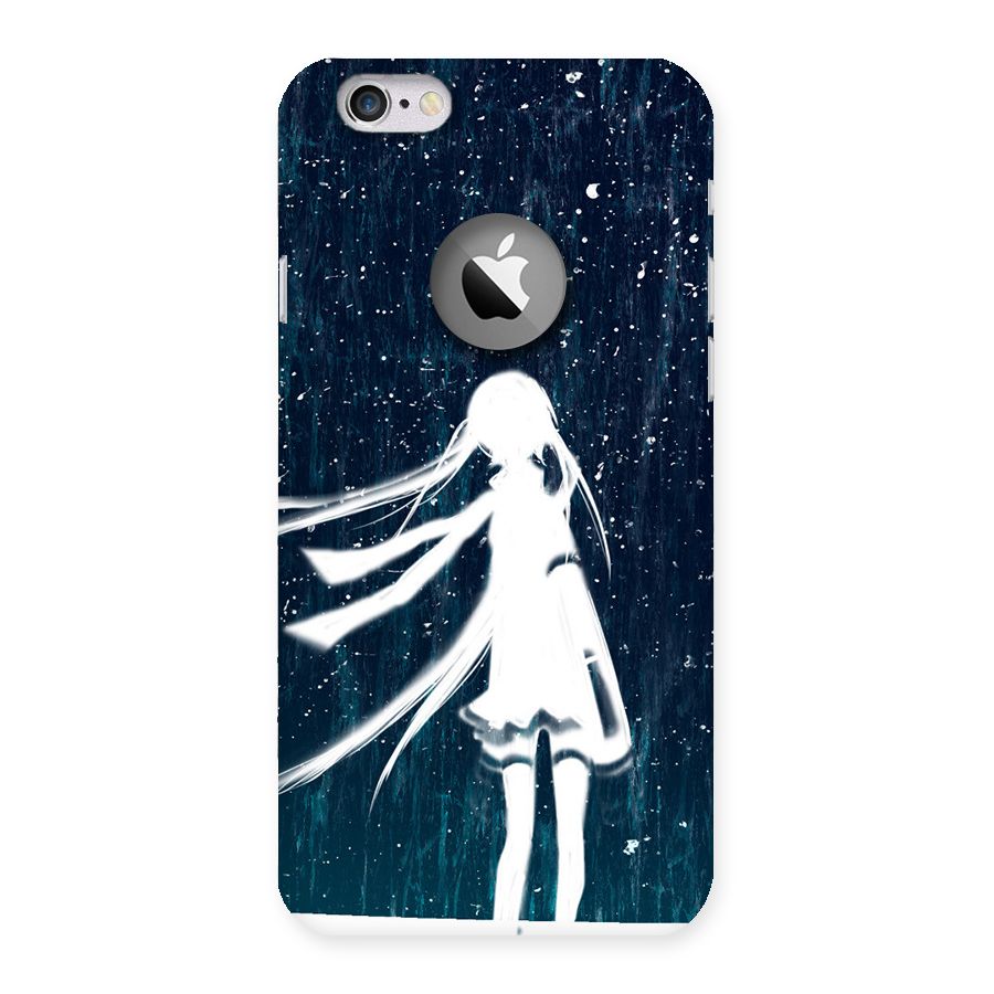 Rain White Girl Back Case for iPhone 6 Logo Cut
