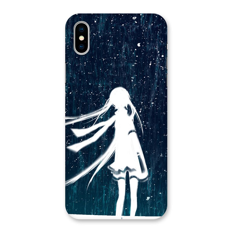 Rain White Girl Back Case for iPhone X