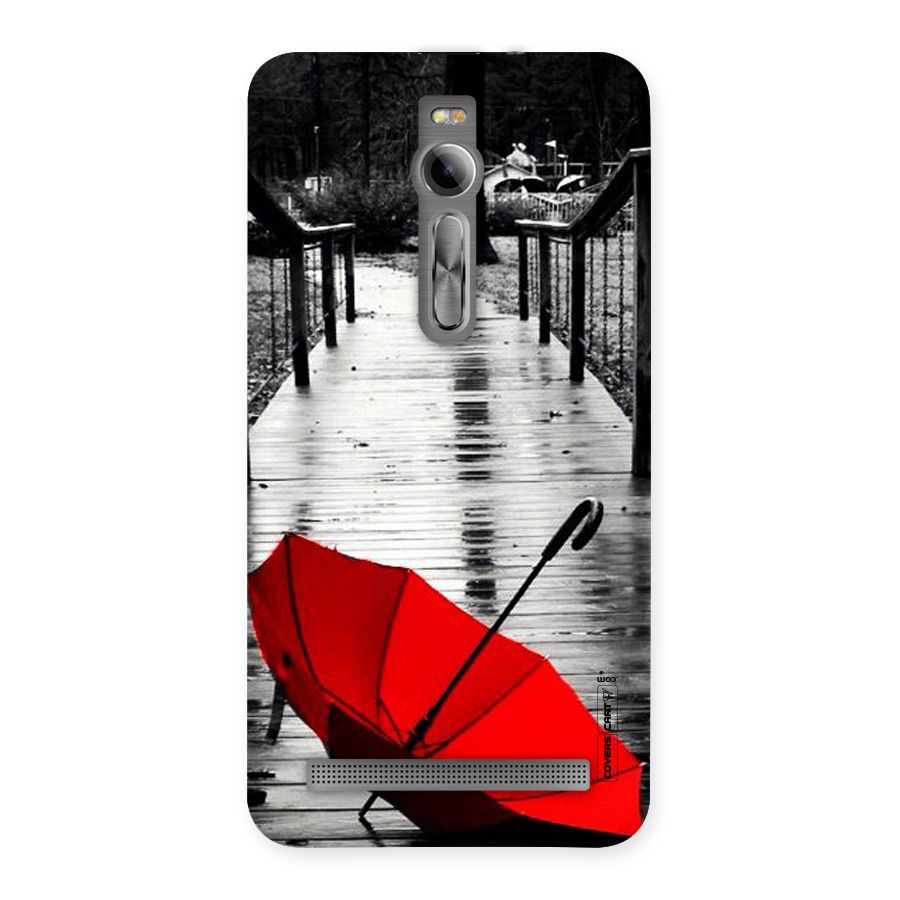 Rainy Red Umbrella Back Case for Asus Zenfone 2