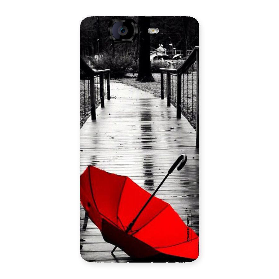 Rainy Red Umbrella Back Case for Canvas Knight A350