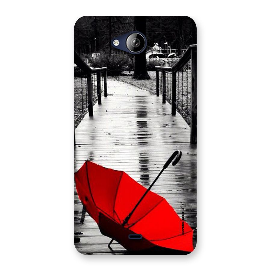 Rainy Red Umbrella Back Case for Canvas Play Q355