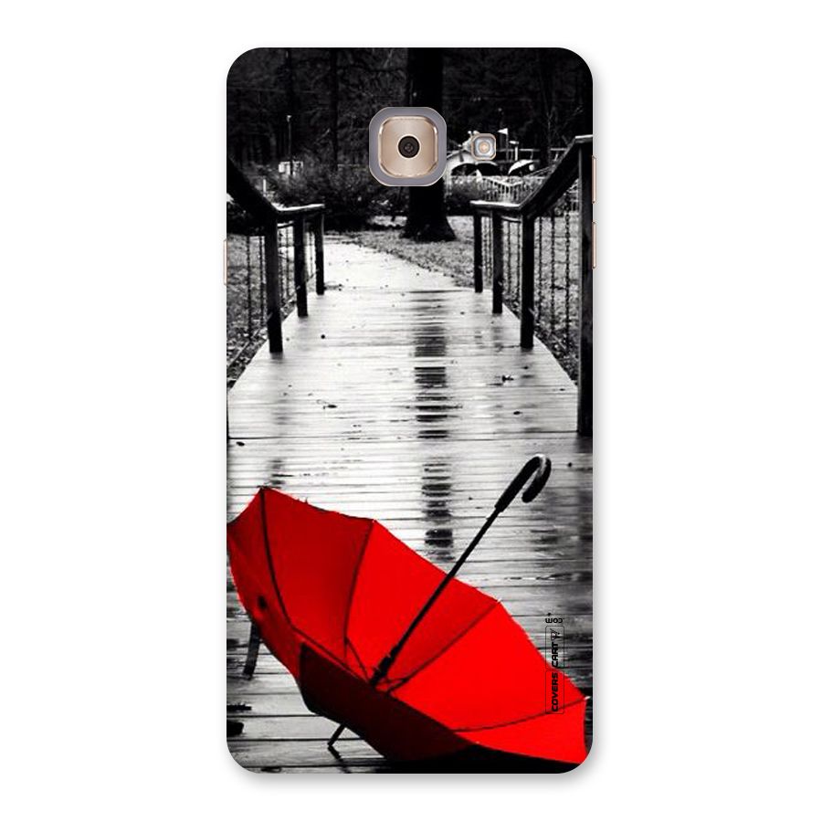 Rainy Red Umbrella Back Case for Galaxy J7 Max