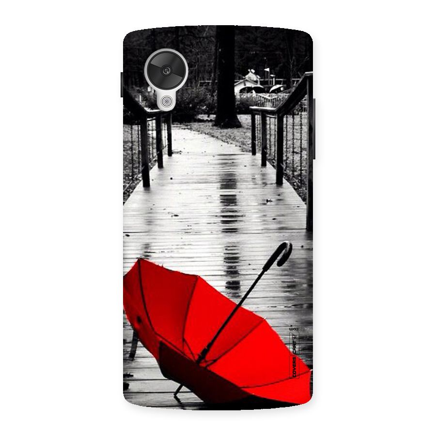 Rainy Red Umbrella Back Case for Google Nexsus 5