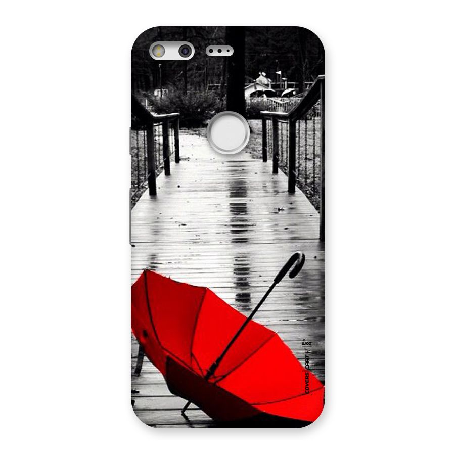 Rainy Red Umbrella Back Case for Google Pixel XL