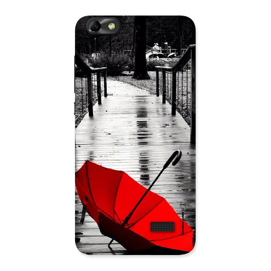 Rainy Red Umbrella Back Case for Honor 4C