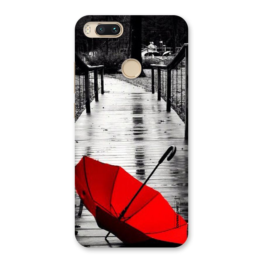 Rainy Red Umbrella Back Case for Mi A1