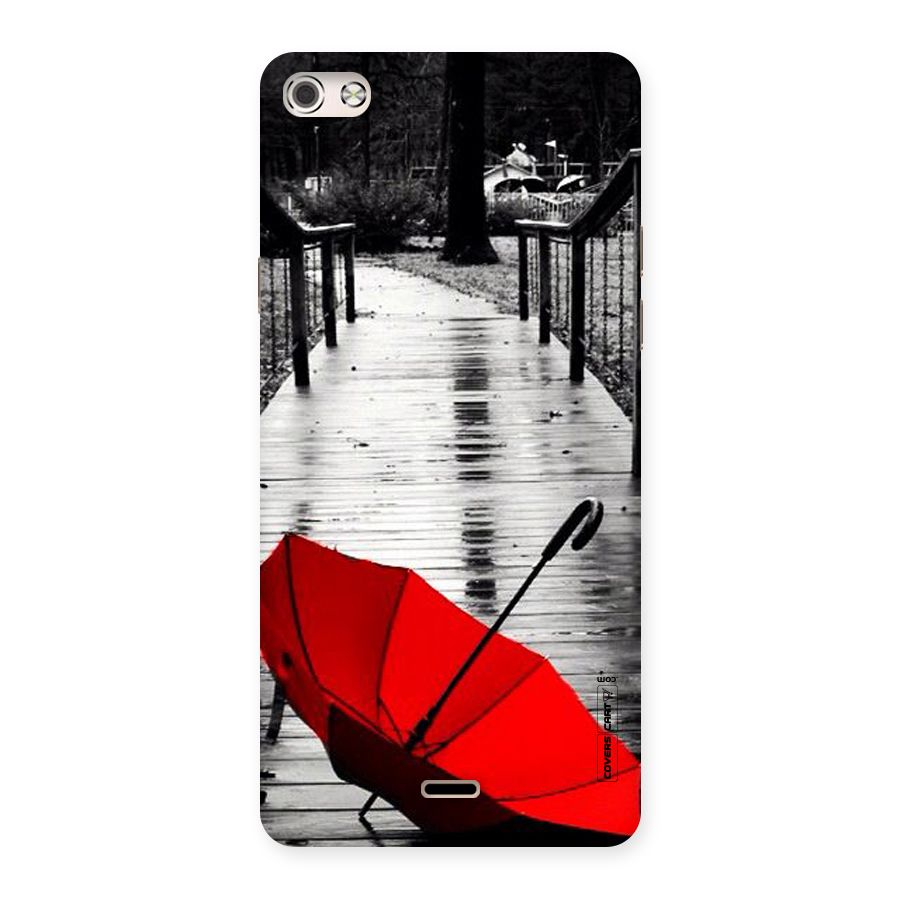 Rainy Red Umbrella Back Case for Micromax Canvas Silver 5