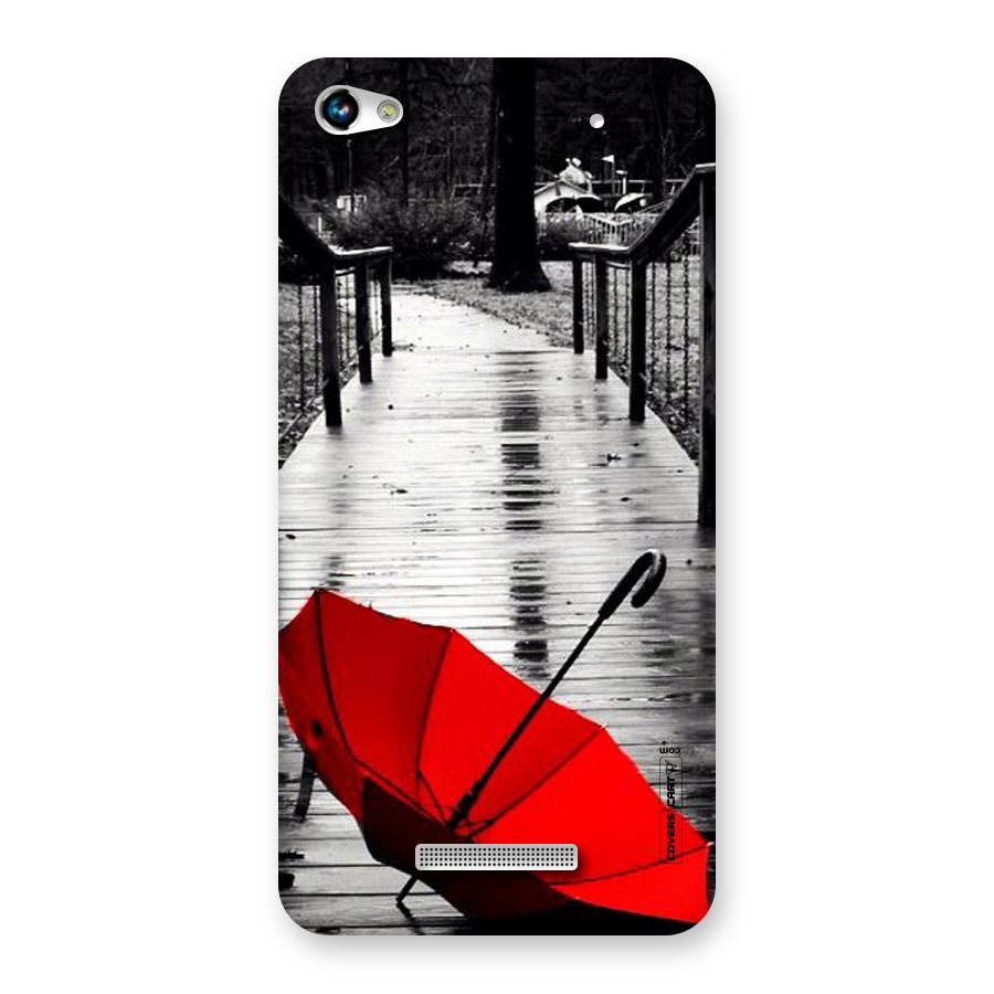 Rainy Red Umbrella Back Case for Micromax Hue 2