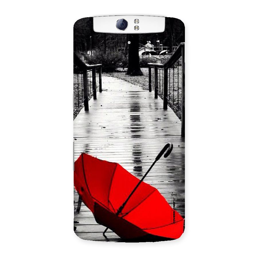 Rainy Red Umbrella Back Case for Oppo N1