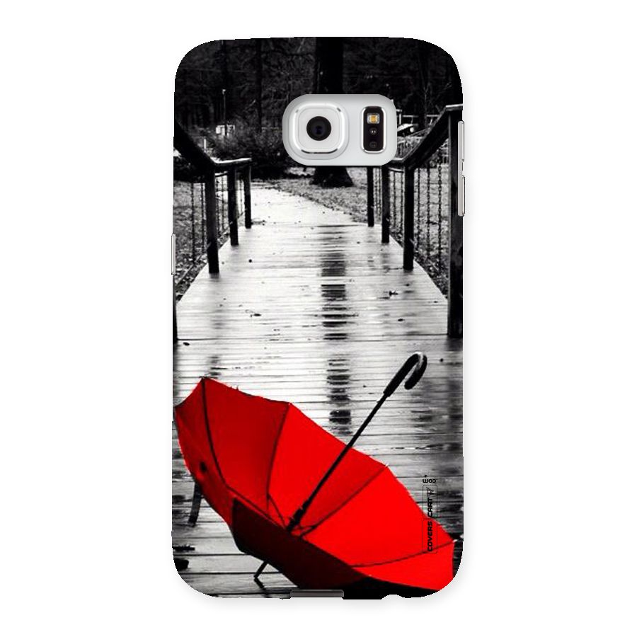 Rainy Red Umbrella Back Case for Samsung Galaxy S6