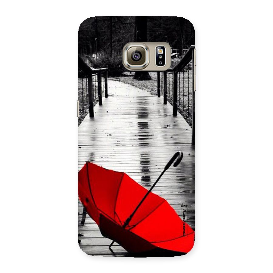 Rainy Red Umbrella Back Case for Samsung Galaxy S6 Edge