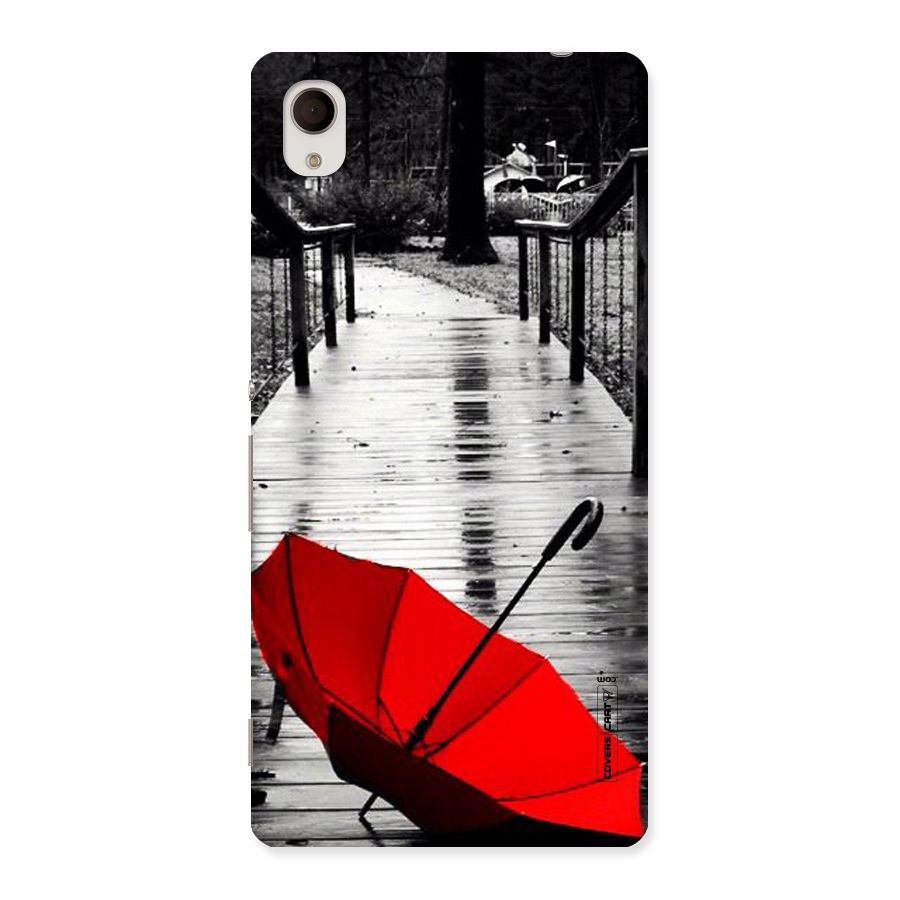 Rainy Red Umbrella Back Case for Sony Xperia M4