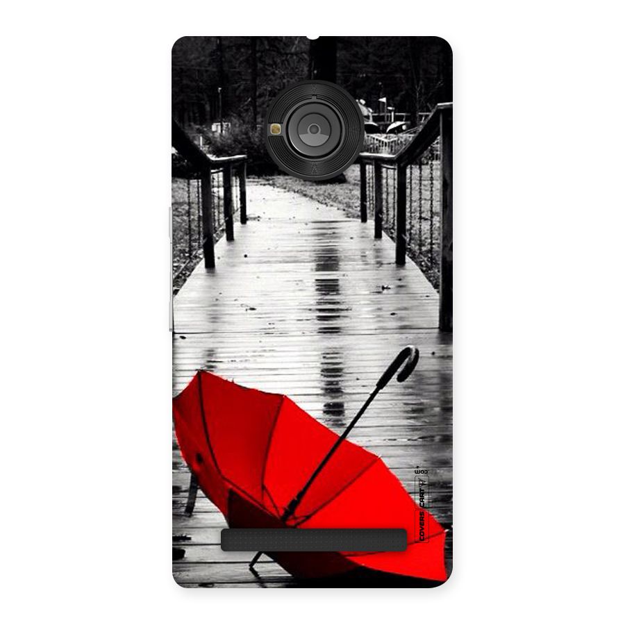 Rainy Red Umbrella Back Case for Yu Yuphoria