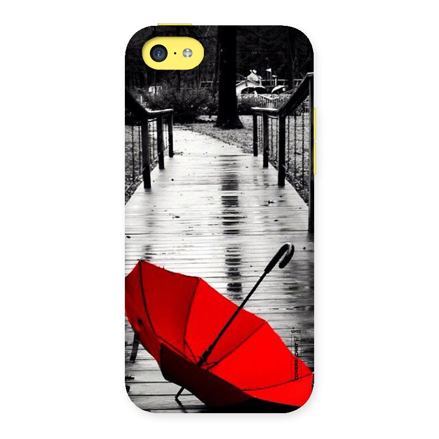 Rainy Red Umbrella Back Case for iPhone 5C