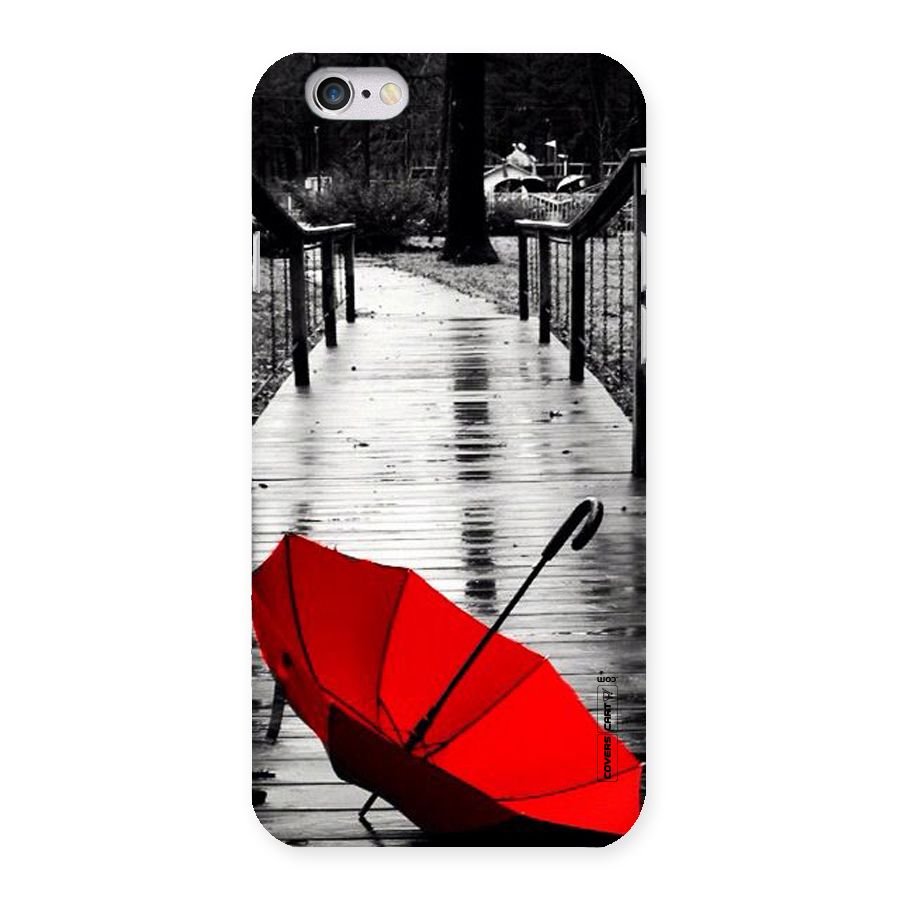 Rainy Red Umbrella Back Case for iPhone 6 6S