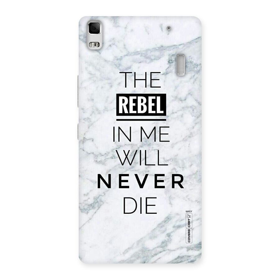 Rebel Will Not Die Back Case for Lenovo A7000