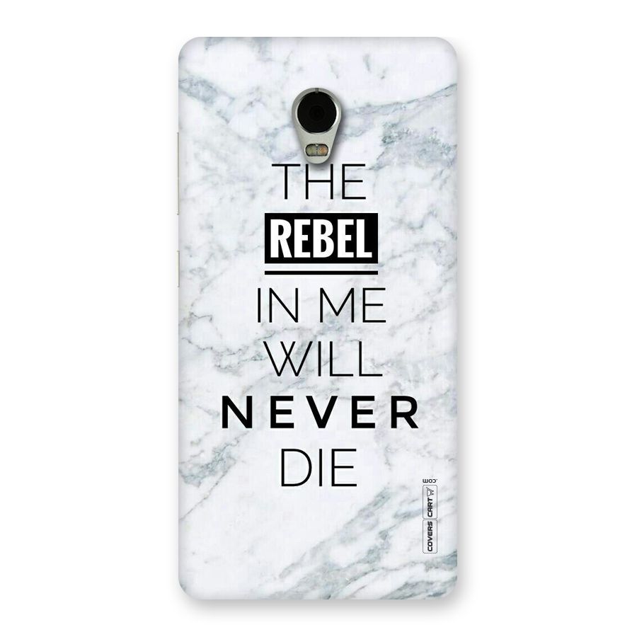 Rebel Will Not Die Back Case for Lenovo Vibe P1