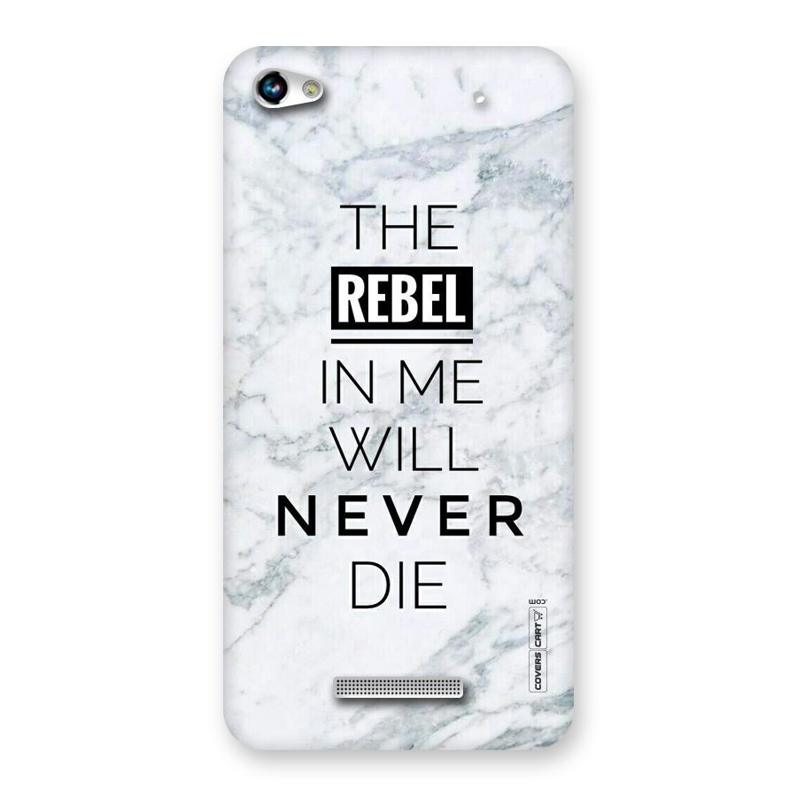 Rebel Will Not Die Back Case for Micromax Hue 2