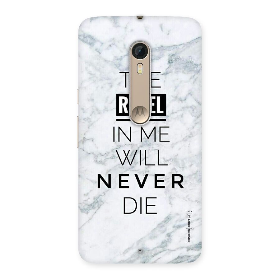 Rebel Will Not Die Back Case for Motorola Moto X Style