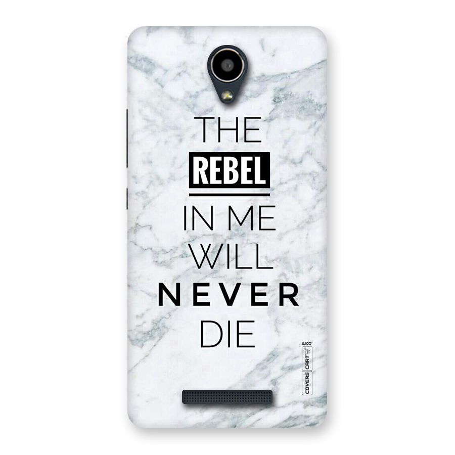 Rebel Will Not Die Back Case for Redmi Note 2