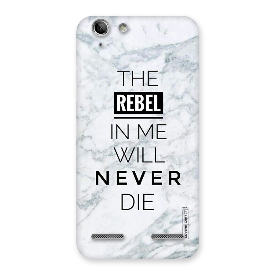 Rebel Will Not Die Back Case for Vibe K5