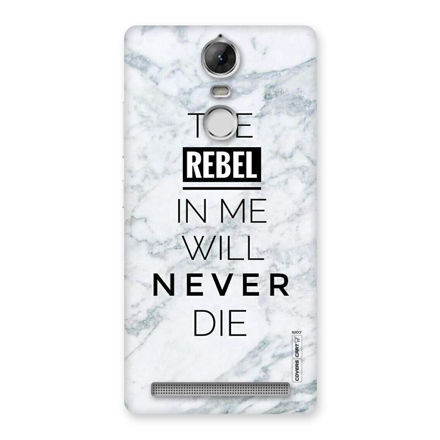 Rebel Will Not Die Back Case for Vibe K5 Note