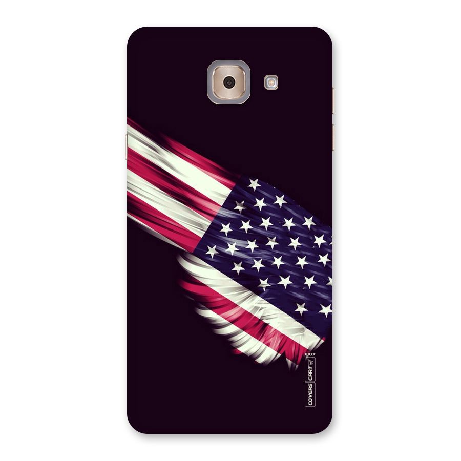 Red And White Stripes Stars Back Case for Galaxy J7 Max