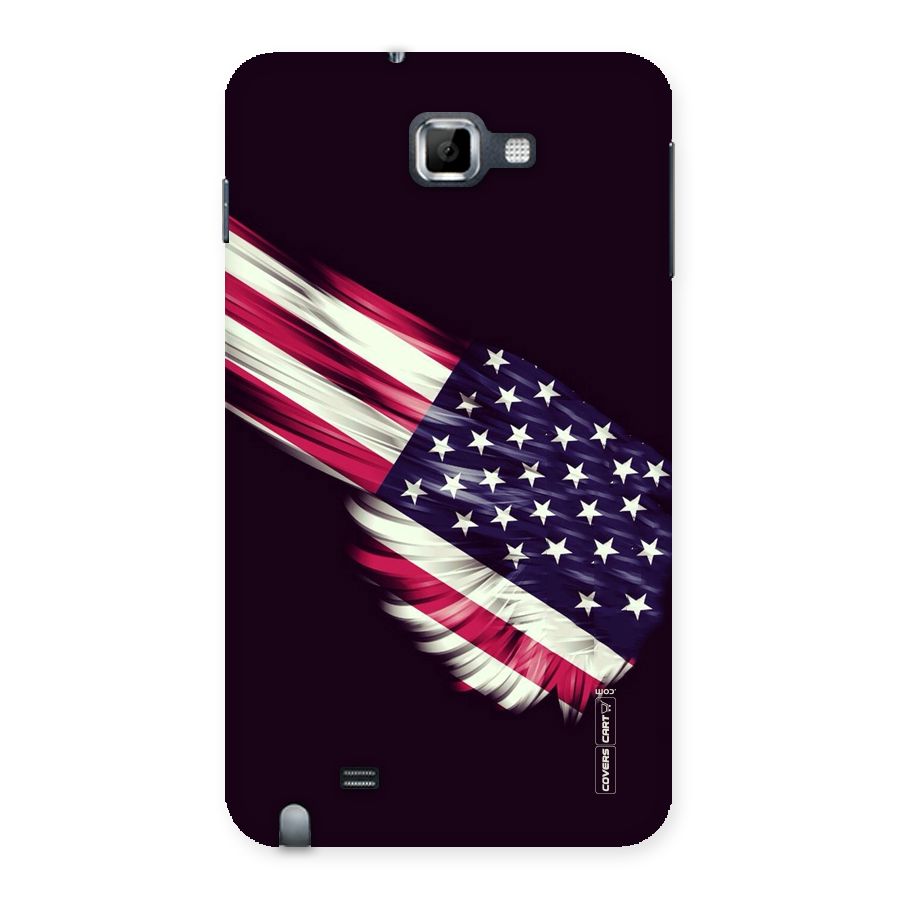 Red And White Stripes Stars Back Case for Galaxy Note