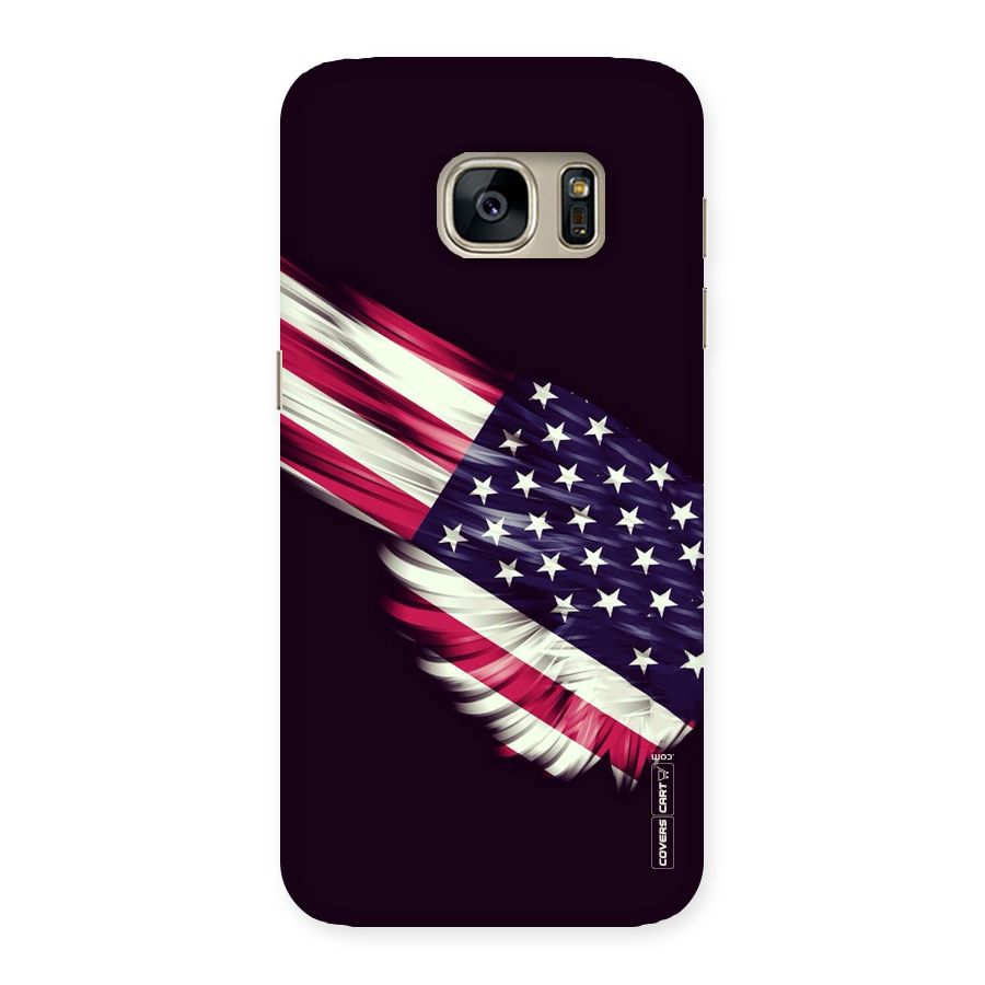 Red And White Stripes Stars Back Case for Galaxy S7