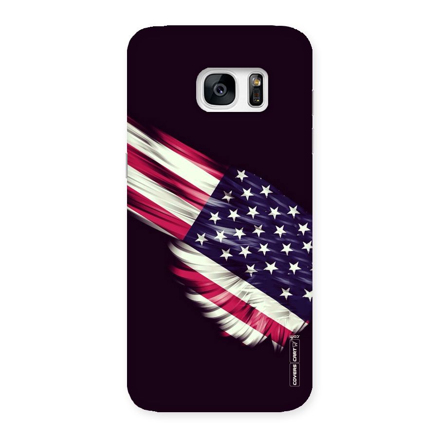 Red And White Stripes Stars Back Case for Galaxy S7 Edge