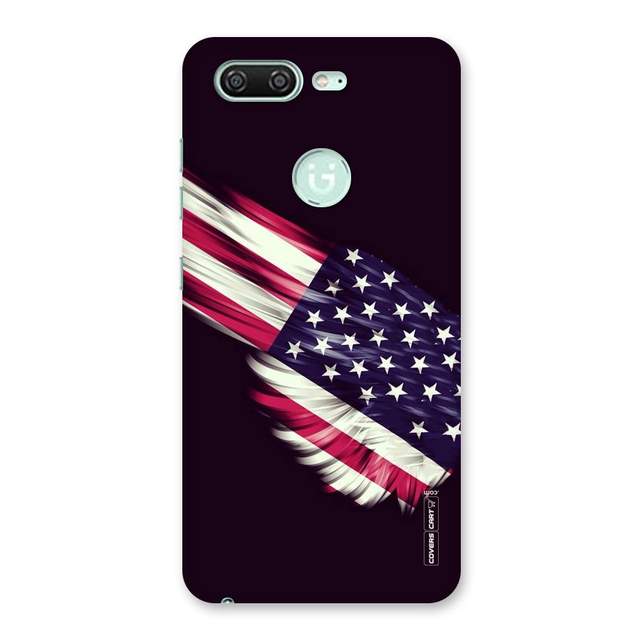 Red And White Stripes Stars Back Case for Gionee S10