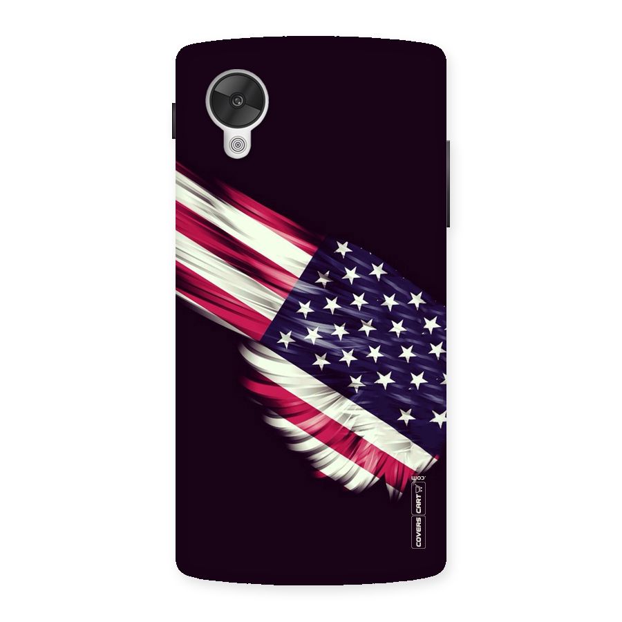 Red And White Stripes Stars Back Case for Google Nexsus 5