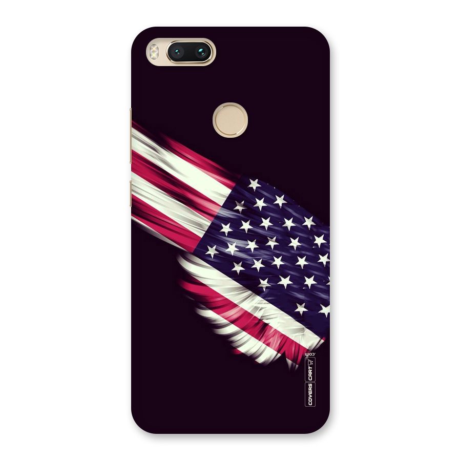 Red And White Stripes Stars Back Case for Mi A1