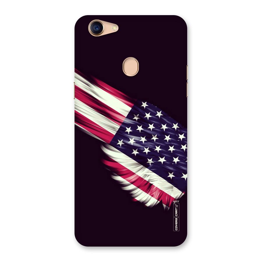 Red And White Stripes Stars Back Case for Oppo F5