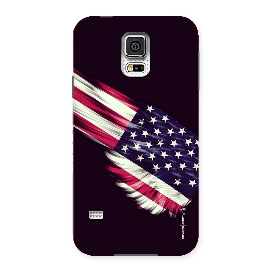 Red And White Stripes Stars Back Case for Samsung Galaxy S5