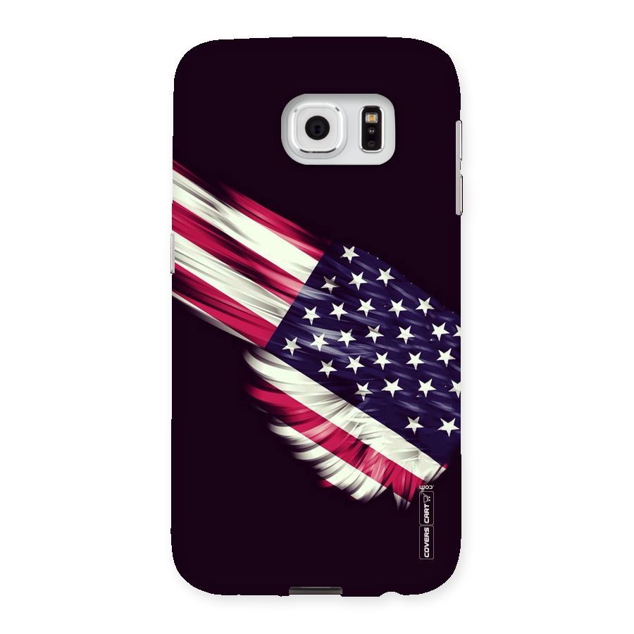 Red And White Stripes Stars Back Case for Samsung Galaxy S6