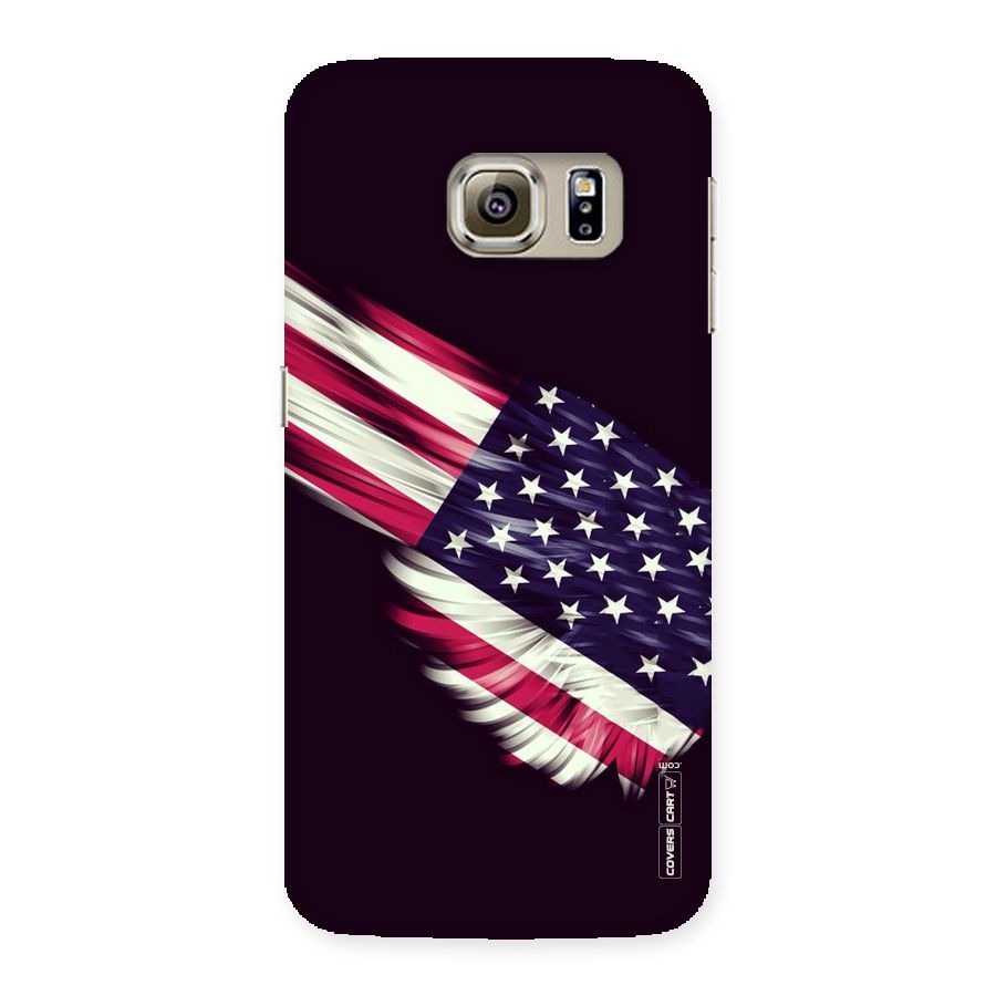 Red And White Stripes Stars Back Case for Samsung Galaxy S6 Edge