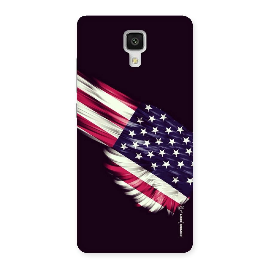 Red And White Stripes Stars Back Case for Xiaomi Mi 4