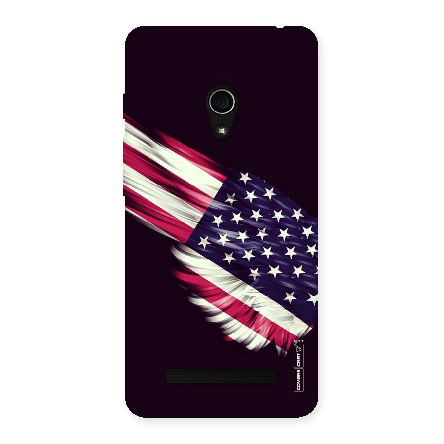 Red And White Stripes Stars Back Case for Zenfone 5