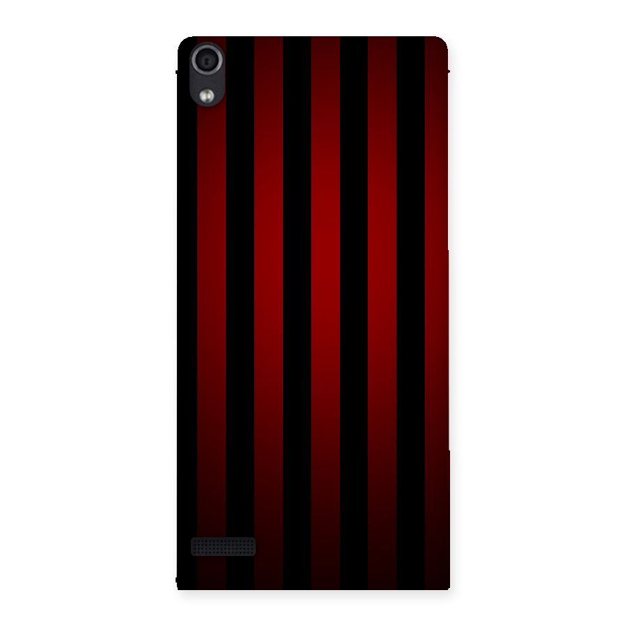 Red Black Stripes Back Case for Ascend P6