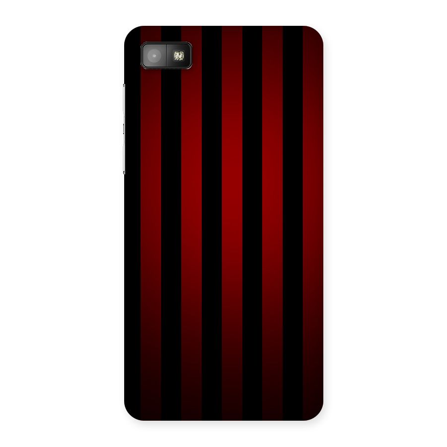 Red Black Stripes Back Case for Blackberry Z10