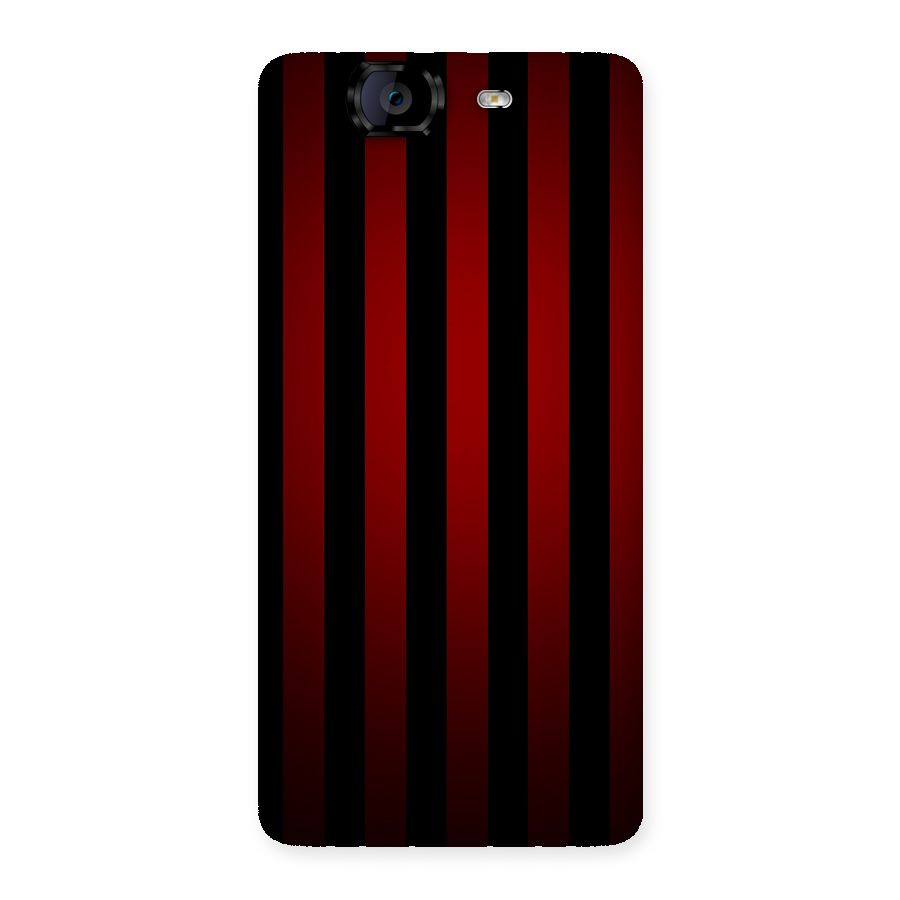 Red Black Stripes Back Case for Canvas Knight A350