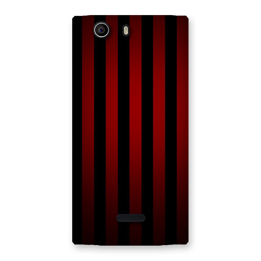 Red Black Stripes Back Case for Canvas Nitro 2 E311