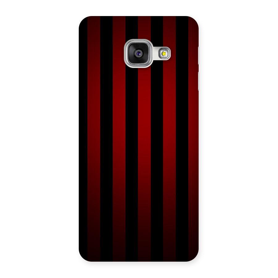 Red Black Stripes Back Case for Galaxy A3 2016