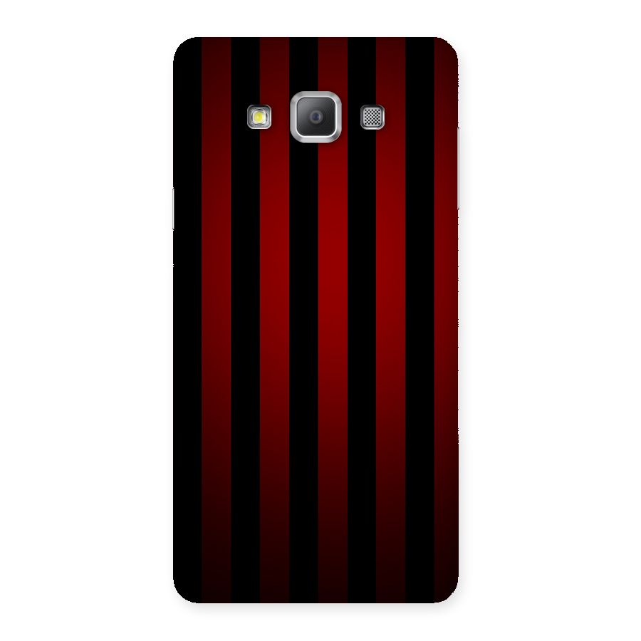 Red Black Stripes Back Case for Galaxy A7